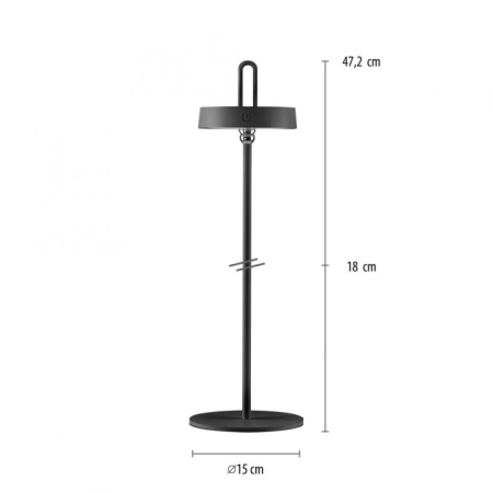 Nowoczesna lampka stołowa LED, na biurko ZM 19310-18 z serii AMAG - 7