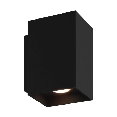 Geometryczna, czarna lampa ścienna do sypialni 92698-N z serii SANDY