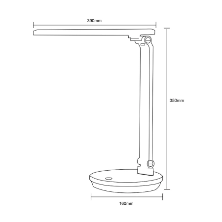 Prosta, ledowa lampka biurkowa ZM SM-542-BL z serii BIURKOWA - 2