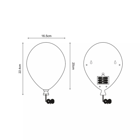 Biały kinkiet do pokoju dziecięcego ZM 84454-WH z serii BALLOON - 2