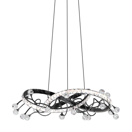 Kryształowa lampa wisząca dark glamour MD3481-1S-3BCT z serii MAIA - 4
