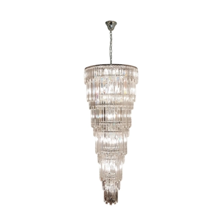 Luksusowa, duża lampa wisząca glamour ZM 19002/40-CHR z serii LUXE