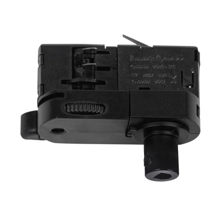 Czarny adapter listwy natynkowej ZM 8090 z serii SZ.TRÓJOBWODOWA