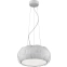 Designerska lampa wisząca z białym abażurem P0317-03H-S8A1 z serii SOLE