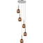 Lampa wisząca MD1629-5B copper z serii MONIC